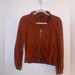 Chic Burnt Orange Banana Republic Zip Up Sweatshirt
